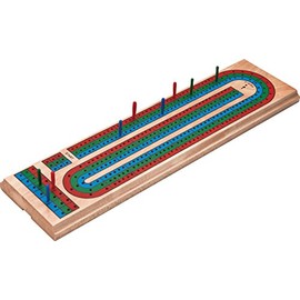 Fat Cat Mainstreet Classics Wooden Cribbage Board                                                                                                     