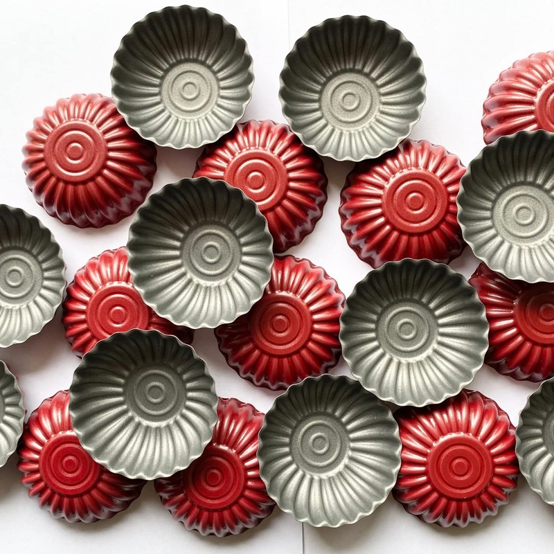 CULIMI Tortelettförmchen 6 cm - Mini Torteletts 20 Stück Förmchen