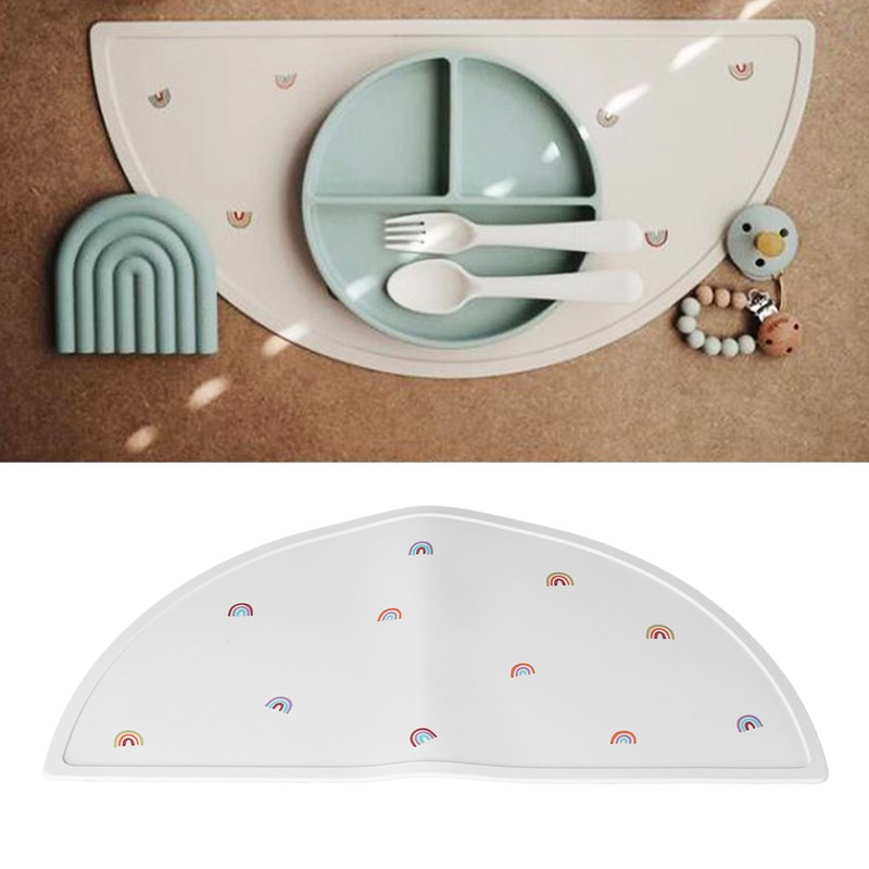 Kids Silicone Placemat Anti Slip Reusable Toddler Food Grade Silicone