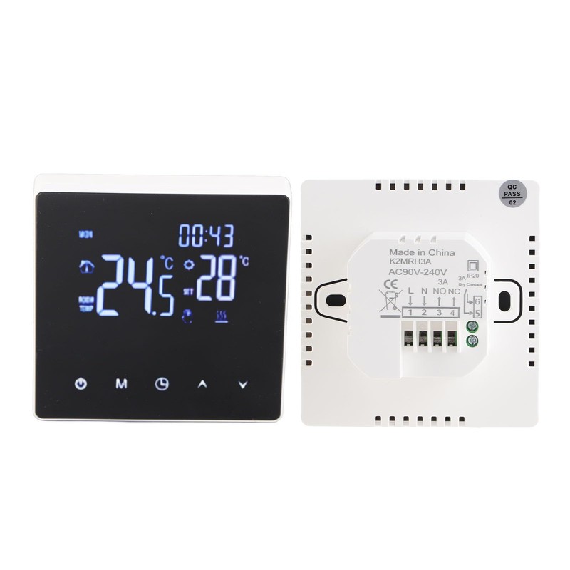 Touch Screen Thermostat Underfloor Heating Thermostat LCD Display Intelligent Temperature