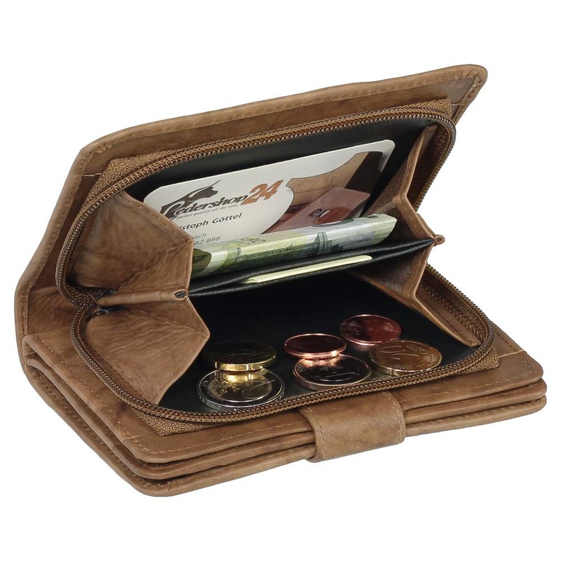 Ledershop24 Women’s Leather Wallet Purse, Various Colours Gift Set and