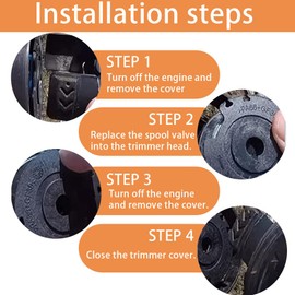 Dgwangge 4+1+1 Stücke Fadenspulen für Trimmer Rasentrimmer,Spulenabdeckung,Fadenspulen Rasentrimmer Ersatzspule,Rasentrimmer Spule,Kompatibel mit Makita DUR181, DUR181Z, DUR181RF 195858-1/1961416-9
