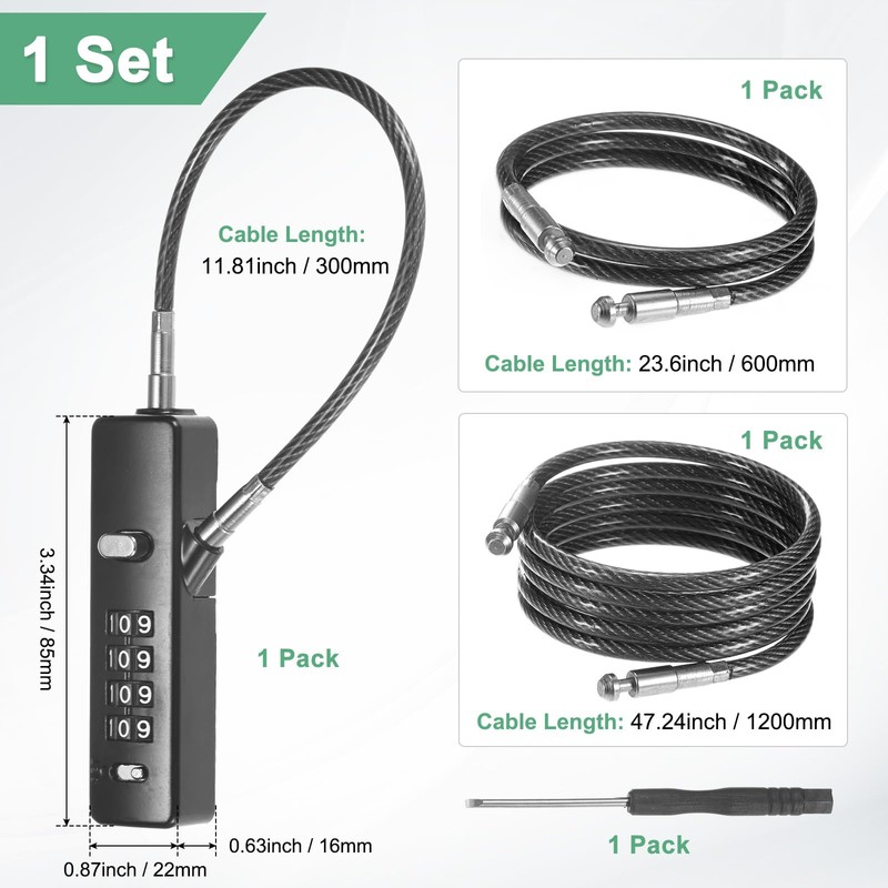M METERXITY 1-Set Gate Locks for Outdoor Fence Heavy Steel
