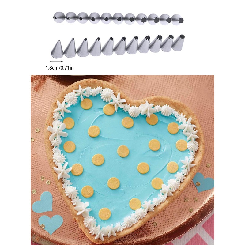Small Star Piping Tips, Star Tip for Piping, Open Star
