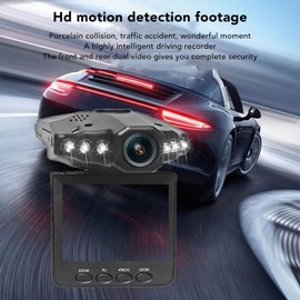 Dash Cam Front, 720 Degree Rotatable Dash Camera with 1080P HD Auto Recording, 24 Hour Monitoring, Motion Detection, 2.5 Inch IPS Dash Camera for Cars Driving Parking