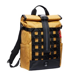 Chrome Industries Barrage 18L Amber X Roll-Top Backpack – Water Resistant Bag for Work, School, Travel – Features Cargo Net & Laptop Pocket