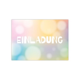 Limonia 12 x Invitation Cards with Envelopes for Children's Birthday - Birthday Invitation Pastel Stylish Birthday Invitation for Boys and Girls Children and Adults Unisex