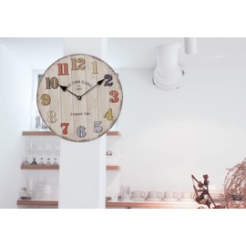 Keystone CL052571 Old Look Wall Clock, KENSINTON ST. Φ11.2 x 1.2 inches (28.5 x 3 cm)