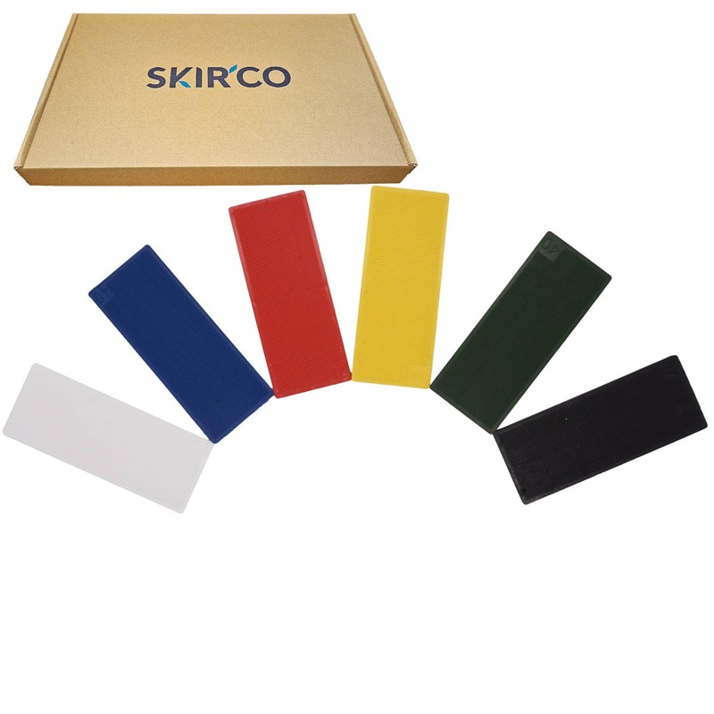 SKIR'CO 1-6 mm Plastic Flat Shims, Glazing Packers 40 x