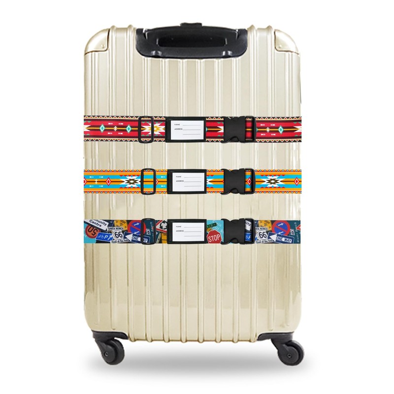 VANGARD Suitcase Belt, One Touch, Convenient, Luggage Locked, Named, Convenient