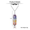 CrystalTears Women's Silver Tree of Life Wire Wrap Gemstone Pendant