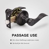 KNOBWELL 10 Pack Passage Door Handles Oil Rubbed Bronze Interior