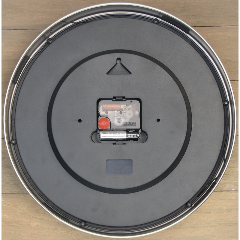 Bjerg Instruments Modern 12" Steel Enclosure Silent Wall Clock with