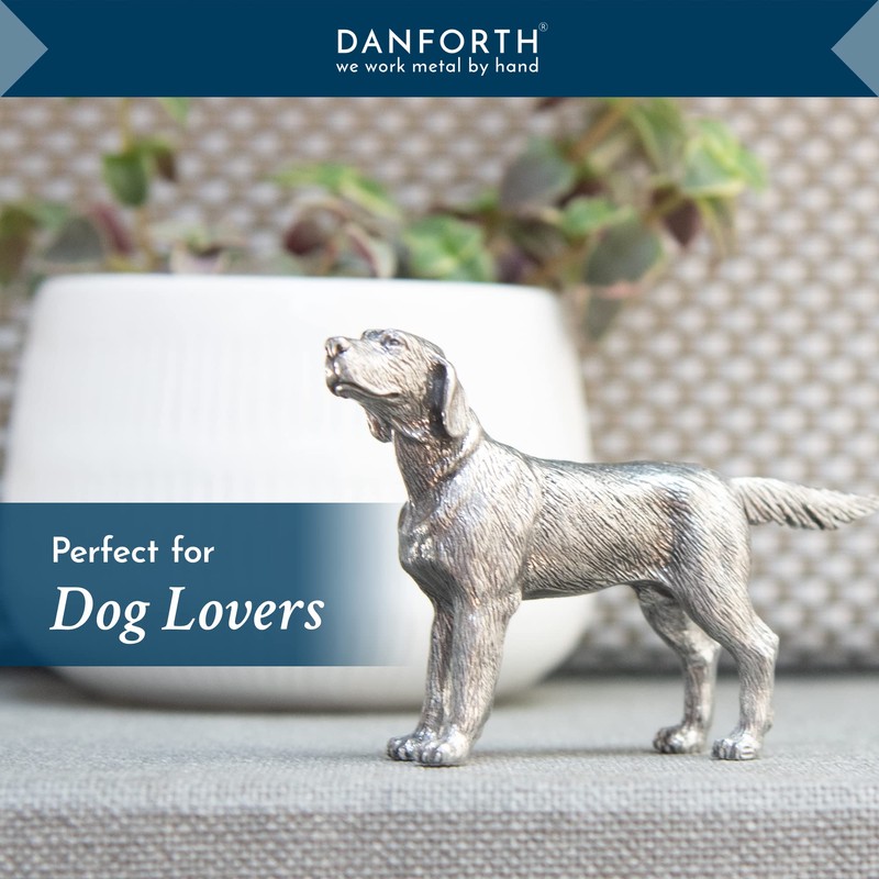 DANFORTH - Lab Dog Figure – Handcrafted Pewter Labrador Retriever
