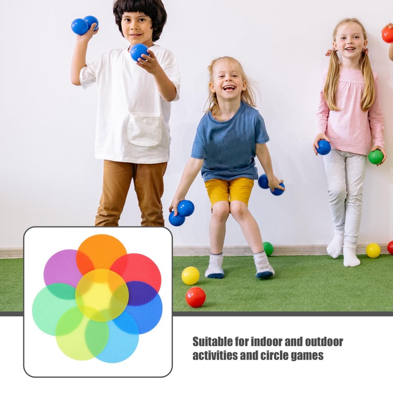 36pcs Carpet Dots Classroom Colorful Sit Dots Carpet Floor Markers