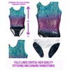 LIL'FOX Gymnastics Leotards for Girls - OMBRE GALAXY - Kids