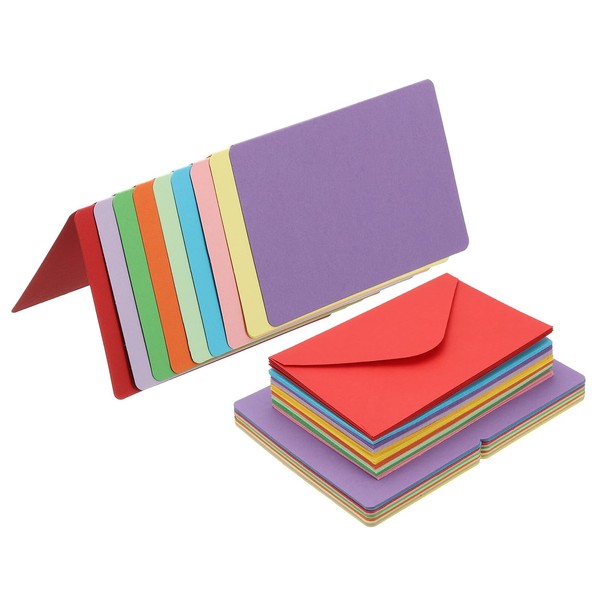 PATIKIL Blank Cards and Envelopes 4x6, 50 Set Half Fold