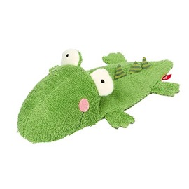 SIGIKID 39659 Bath Toy Crocodile, Stuffed Toy for the Bath: Play and Fun in the Water when Bathing, for Children from 12 Months, Green/Crocodile 30 x 15 cm