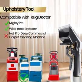 Upholstery Attachment Compatible with Rug Doctor Mighty Pro,Wide Track Carpet Cleaner,Upgrade Metal Trigger,12ft Hose,Clean Carpet,Stair, Mattresse,Remove Dirt and Odor,2-Year Warranty