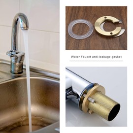 Create idea 2 Sets Faucet Fixing Nuts Kit Single Hole Faucet Fixing Parts Brass Lock Nuts Mounting Screw Kit Fitting Accessories for Kitchen Bathroom