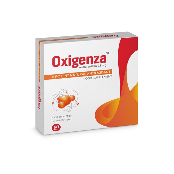 Oxigenza Astaxanthin 22mg Tablets – Premium Antioxidant Support for Skin,