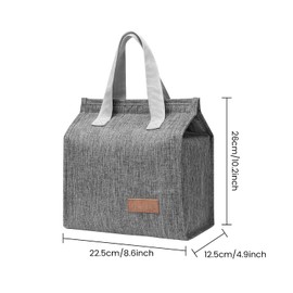 gogocow 2 Pieces Insulated Lunch Bags for Adults, Reusable and Portable Lunch Box Bag, Foldable Cool Bag Lunch Box for Girls Boys Work School Picnic Food Packing Travel