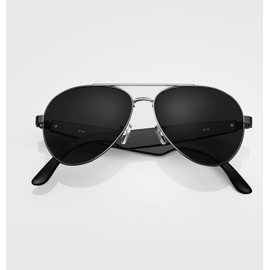 H.WGTWSSTAR Bluetooth-Audio Glasses for Men Women,Smart Sunglasses,High-Definition Nylon Lens,Built-in Mic & Speakers,UV Protection,Touch Control & Voice Assistant for Riding Driving,stereo (Black)