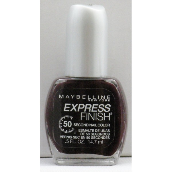 Maybelline New York Express Finish 50 Second Nail Color, Plum Intense 210, 0.5 Fluid Ounce