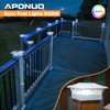 APONUO 4x4 Post Solar Lights,Post Cap Lights Solar Powered with