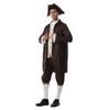 OEBLD Benjamin Franklin Costume Men Colonial Adult Colonial Deluxe wax