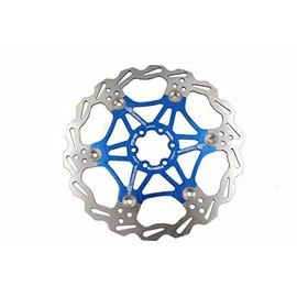 Snail Bike Bicycle Disc Brake Rotor Floating MTB Rotors 203mm (Blue)