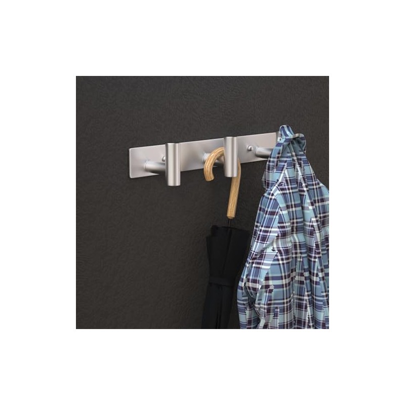 WUIVIUT Heavy Duty Hook Clothes Rack Stainless Steel T-Shape Coat
