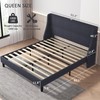 VECELO Queen Bed Frame with Type-C & USB Port, Wingback