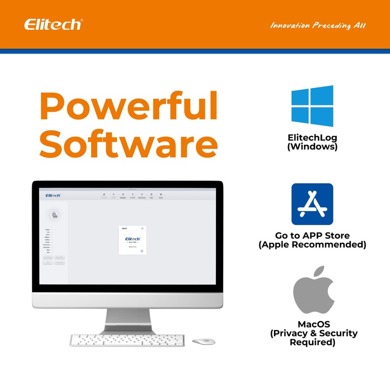 Elitech PDF USB Digital Temperature Humidity Data Logger Reuseable Recorder