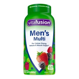 Vitafusion Gomitas Multivitamínicas Para Hombre 220 Gomitas Frutos Rojos