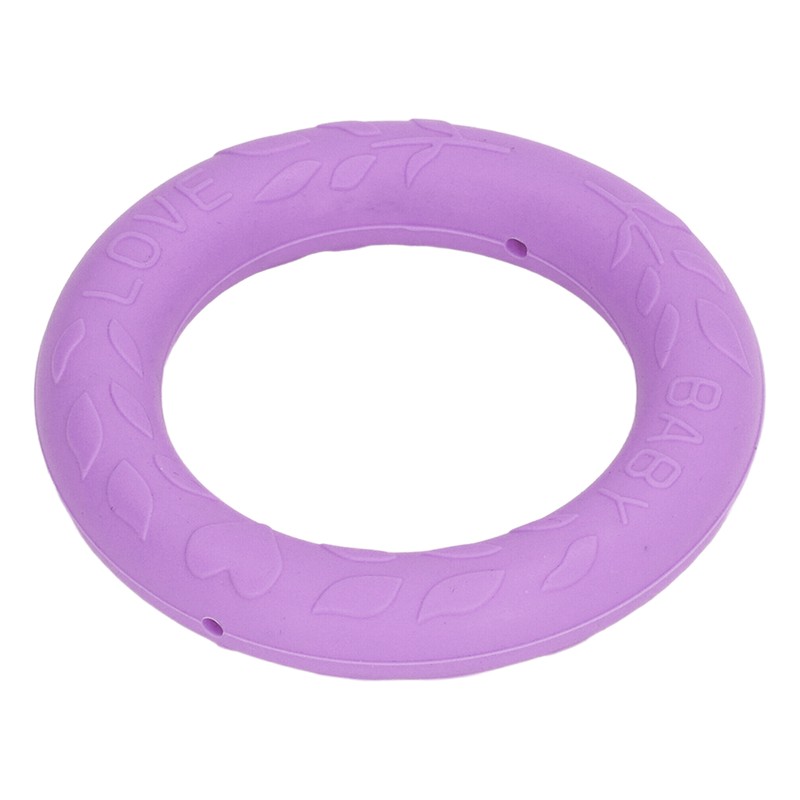 5pcs Baby Soft Silicone Teething Ring Toy Infant Safe Elastic