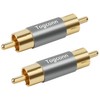 Togconn RCA Adapter 2 Pack,RCA Male to Male Pure Copper