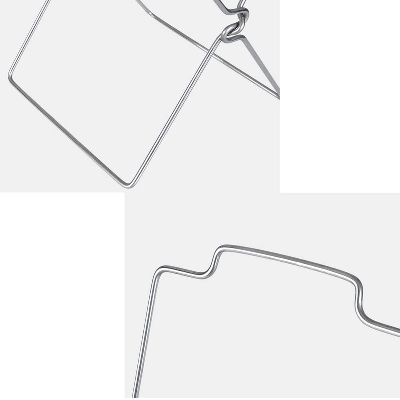 SEIWEI 1Pcs Stainless Steel Garbage Bag Hanging Rack Foldable Garbage