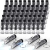 Jexine 50 Pcs Mini Flashlight Keychains Bulk with Lanyard Portable