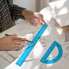 Tdfronien 2 Packs 12 Inch Plastic Ruler and 6 Inch