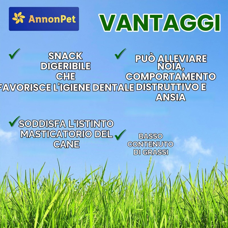 AnnonPet® 10 Orecchie di Manzo Essiccate per Cani – Snack