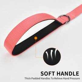 AUDWUD Soft Padded Handle Dog Lead, Relieves Hand Pressure, Portable, Strong, High Tensile Strength, Suitable for Small and Medium Dogs