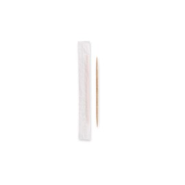 FRANZ MENSCH NatureStar Organic Toothpicks, Individually Wrapped in Paper, Wood, Natural, Length: 6.5 cm, Diameter: 0.2 cm, Pack of 20