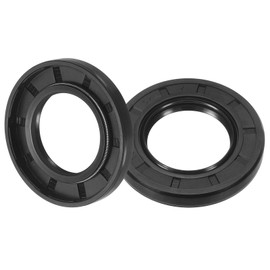QUARKZMAN 2 Stück TC Öldichtung, 30mm x 52mm x 7mm Wellendichtring Nitrilkautschuk Dichtungen Doppellippe mit Feder für Mechanische Antriebsachse Lagerwelle, Schwarz