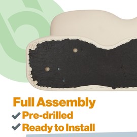 Buggies Unlimited Golf Cart Replacement Seat Back Assembly | Compatible with EZGO TXT/T48 Fleet, Freedom, and Valor (2014-2020) Oyster Colorway