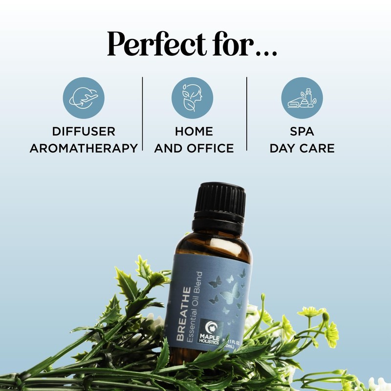 Breathe Essential Oil for Diffuser - Invigorating and Refreshing Breathe
