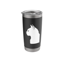 Minimalist cat design Stainless Steel Insulated Tumbler