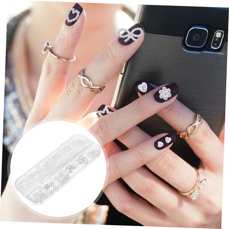 Vaguelly Creative Nail Art Pearls of Decorative Nail Charms for