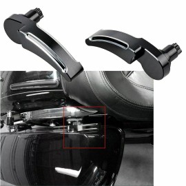 Unbranded Black CNC Cut Saddlebag Lid Lifter Latch Lever For Harley Road King Glide 14-22
