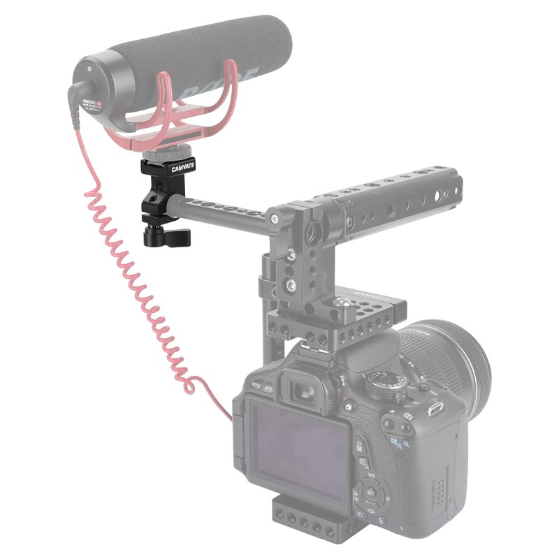 CAMVATE 15 mm side single rod clamp with cold shoe